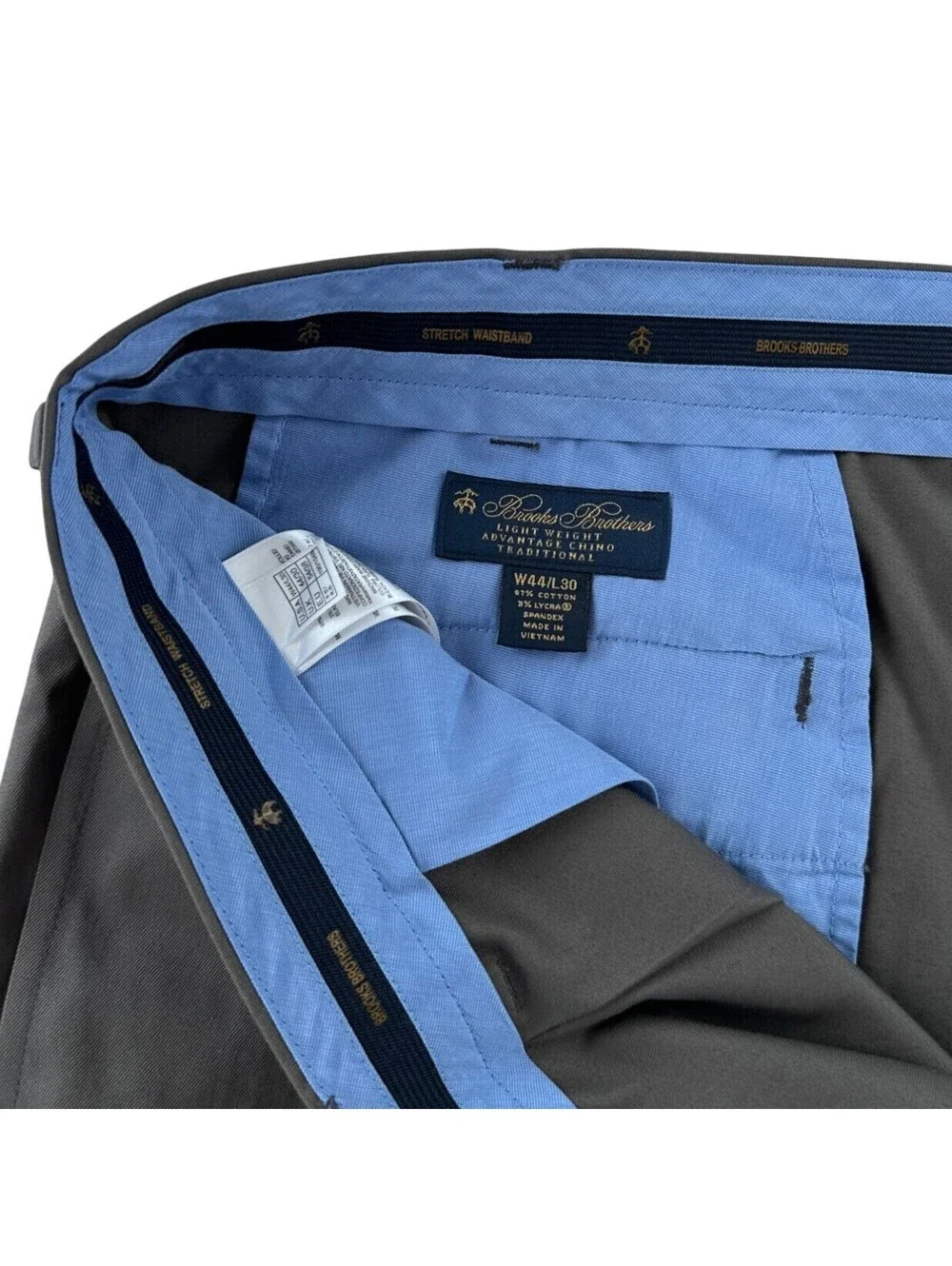 NEW Brooks Brothers Wrinkle-Free Lightweight Advantage Chino Pants 44 x 30
